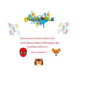 Locandina carnevale